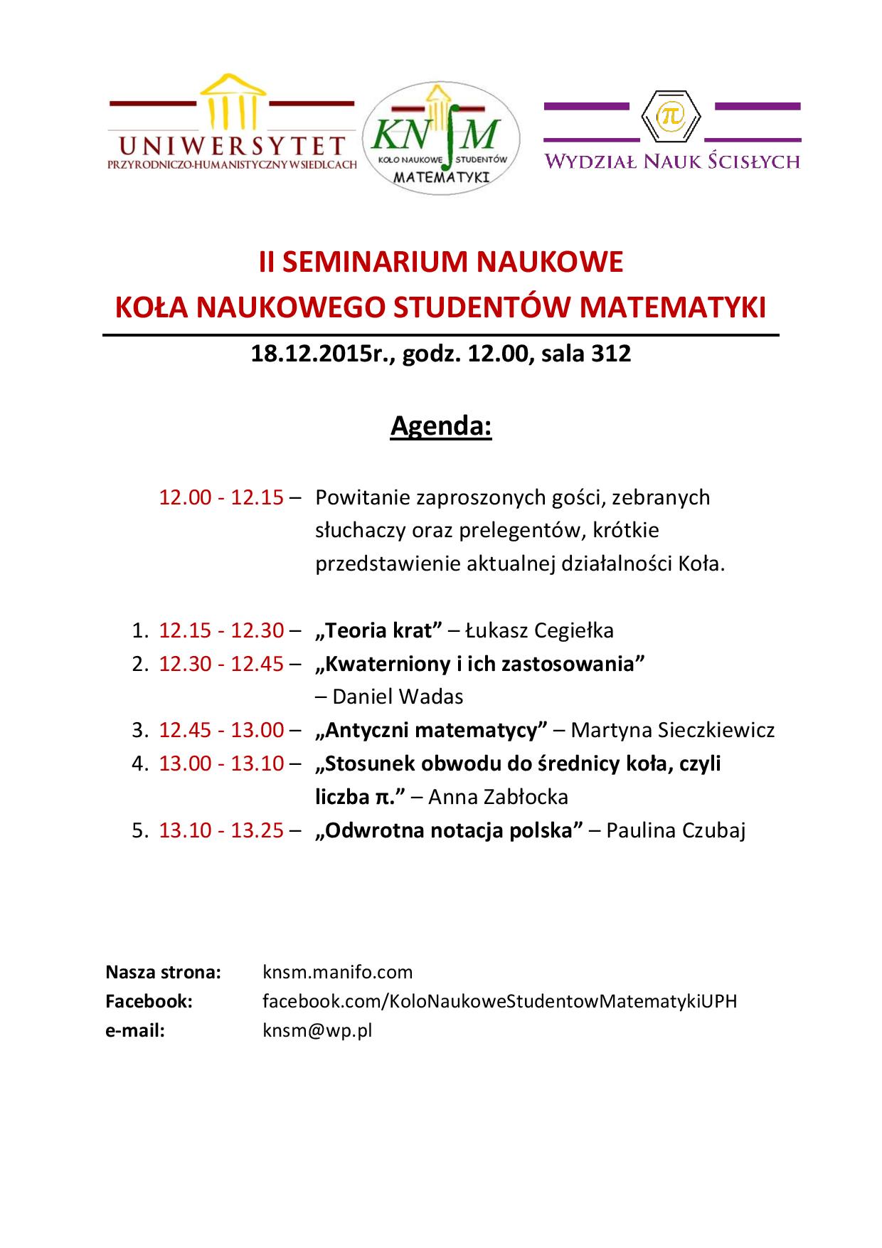 ii sem nauk knsm agenda