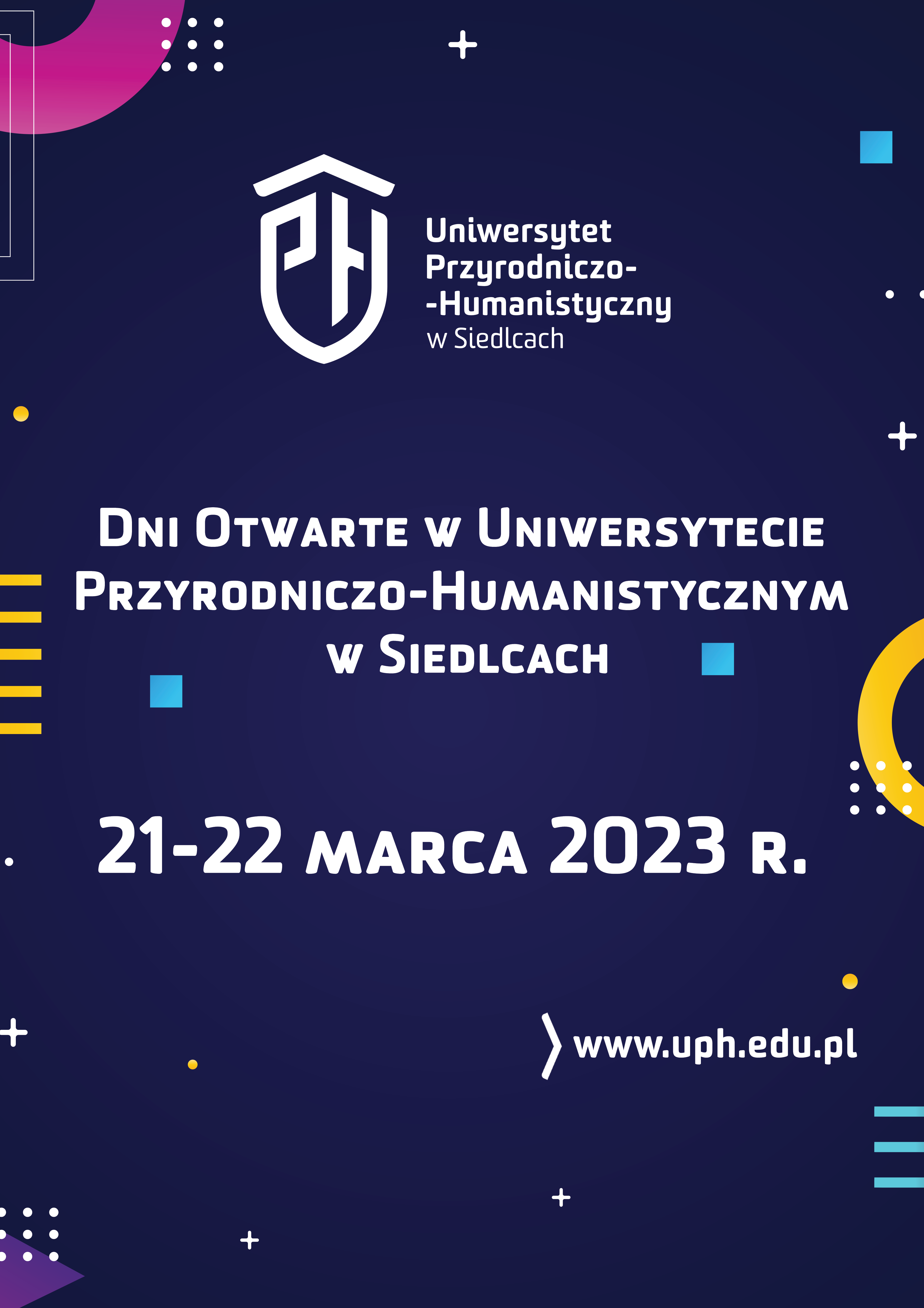 Dni otwarte UPH plakat. 21-22 marca 2023r.
