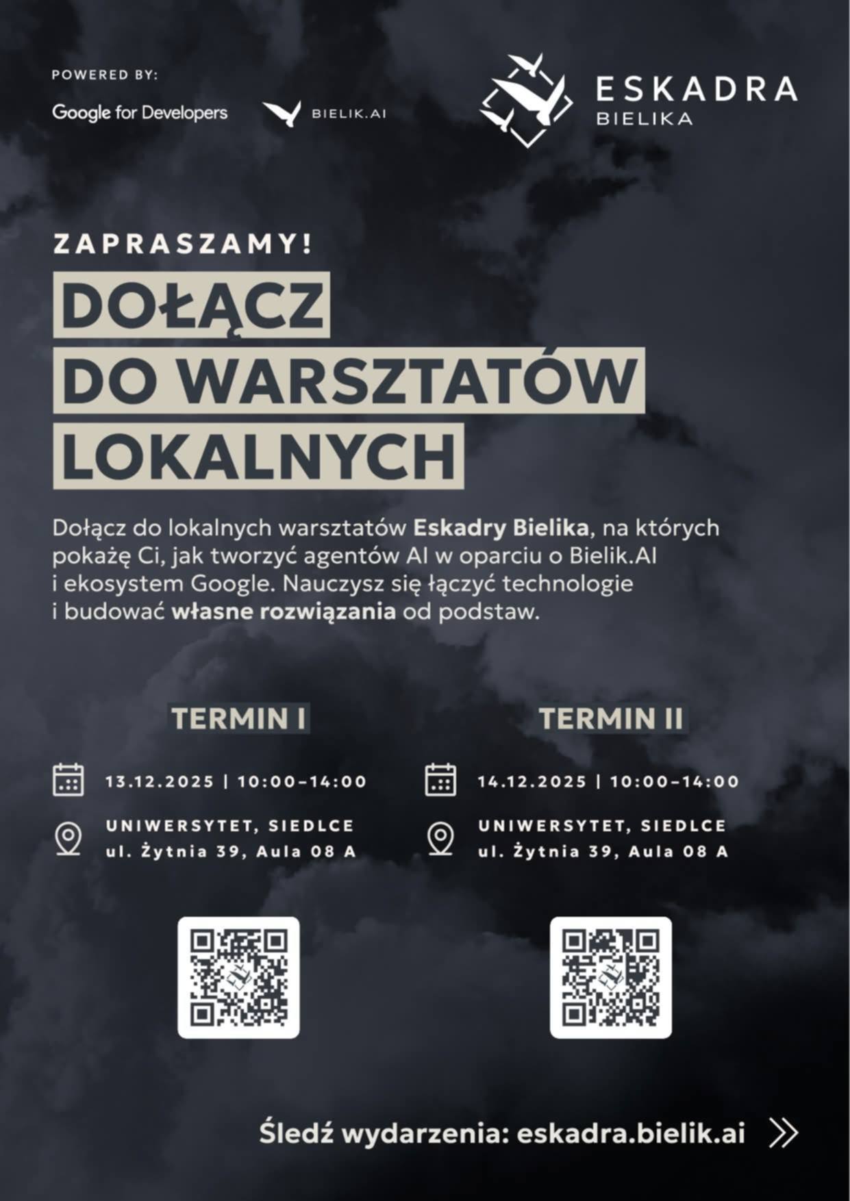 Zaproszenie na warsztaty Eskadra bielika 13 - 14 grudnia 2025